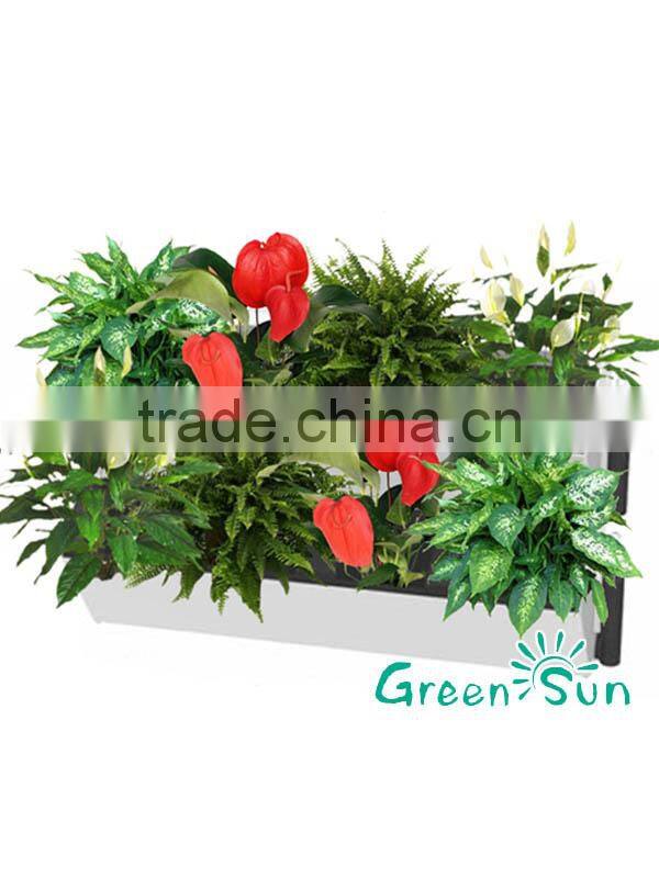 vertical garden green wall module artificial hanging wall for plants/Living Wall Planter INDOOR/OUTDOOR USE w/Reservoir