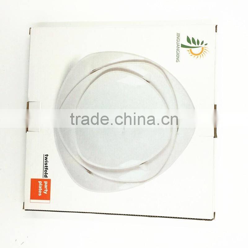 Plastic 3 Tier Fruit Tray, Sushi Divider Plate With Stealth Magnet Parts Fold