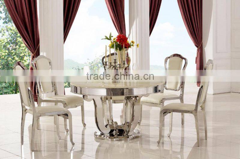 Modern Kitchen Set Round Dining Table for 6 TH374