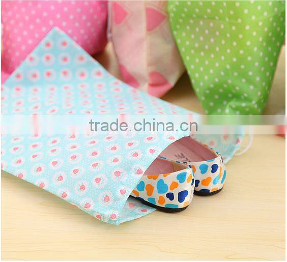 Q1117 Travel Portable Rope pulling dust bag for shoes