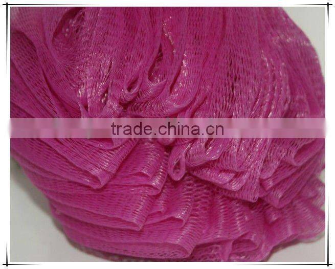PE Mesh Pumpkin Ball Bath Sponge Plastic Netting