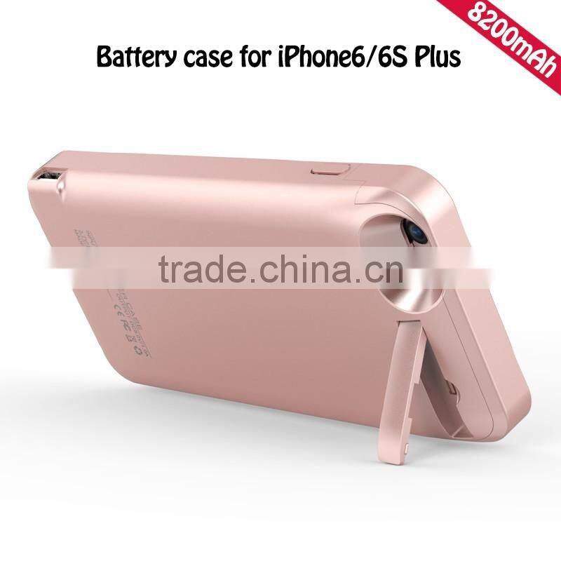 New Arrival Powerful 8200mAh Battery Case For iPhone6/6s Plus Coloful Back Battery Case For Mobile Phone