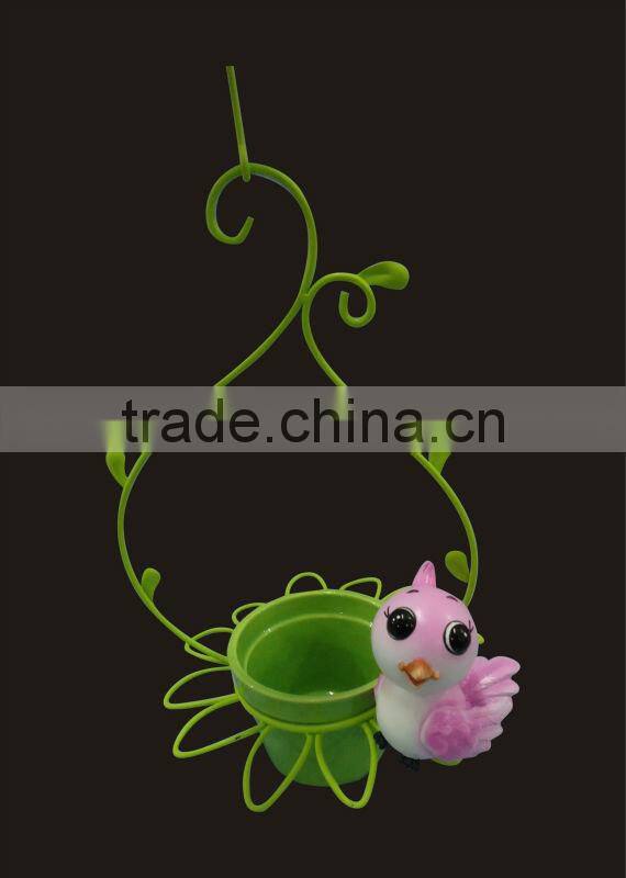 2014 new design cute cartoon boy reading with flower planter ceramic pot garden decoration