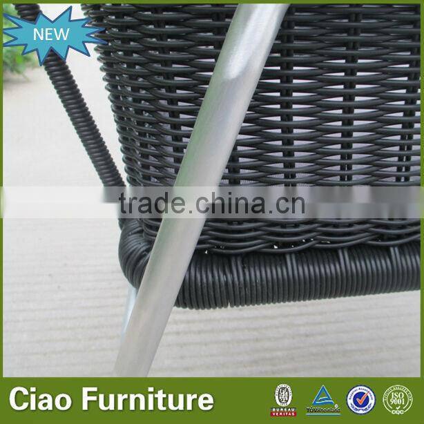 Latest design aluminum round wicker outdoor chair cushions