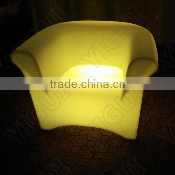 2014 New product high quality waterproof led sofa chair and LED dinning set