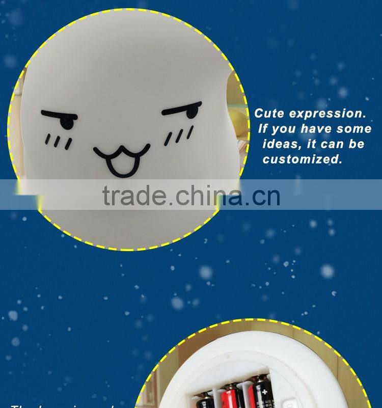 cap shaped silicone cover flexible battery operated decorative lamps