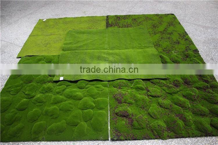 artificial indoor exhibition man made decoration flooring moss mat