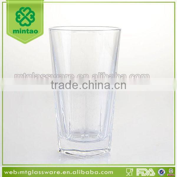 Cheap Hotel use Water Glass, High white Glass Tumbler