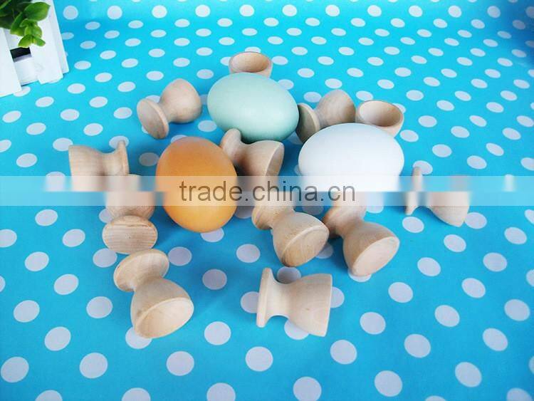single glass shape wooden egg tray