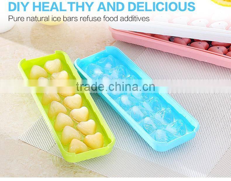 SGS Plastic ice cream mold and ice heart ball maker mold for wine or juice