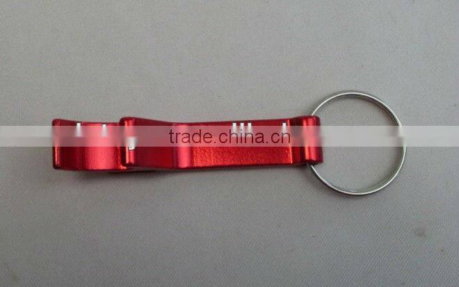 hot sale good quality aluminum bottle opener keychain/ metal keyring bottle opener