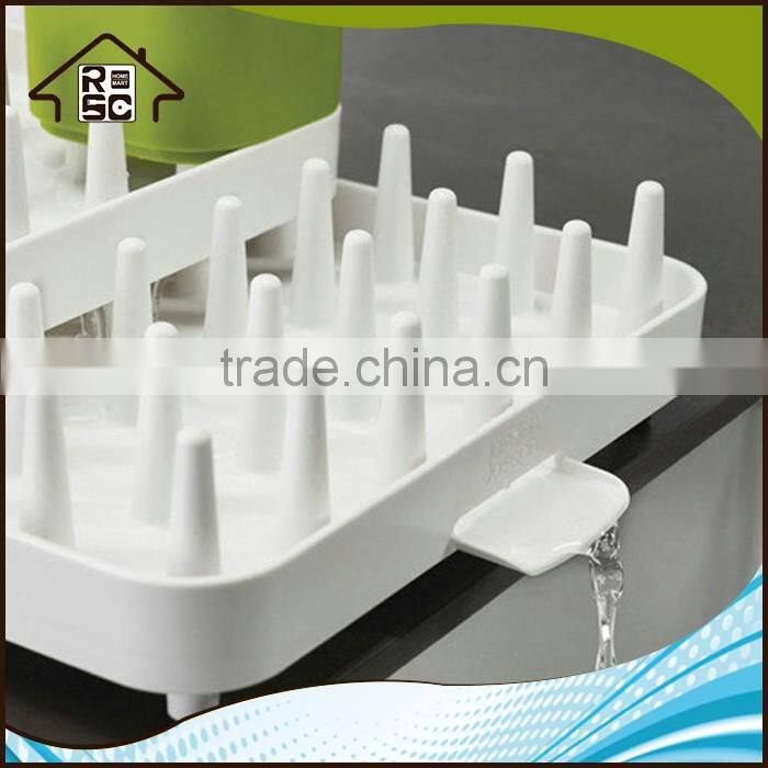NBRSC Adjustable Plastic Dish Plate Drying Rack Kitchen Drainer Draining Holder Storage Tray