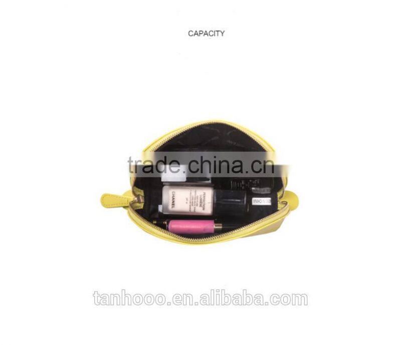 Leather lady professional cosmetic fake leather makeup bag