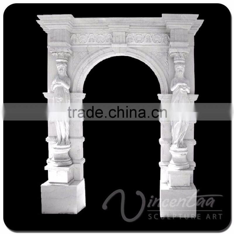 home decor stone carved marble sculpture door