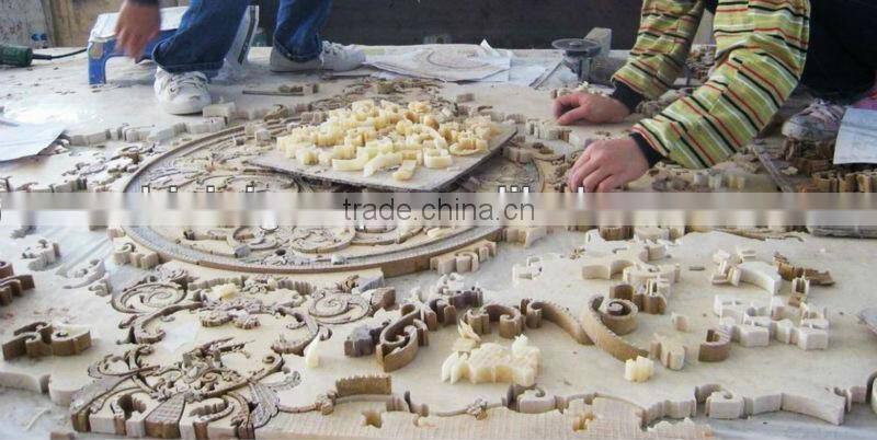 Luxury European Rococo Style Handmade Square Marble Medallion for Villa Floor Decoration BF12-04284c