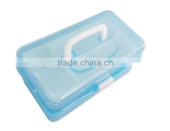 2017 Hot selling Art tool container box, Caddy box with tiered compartments, Plastic Tool box