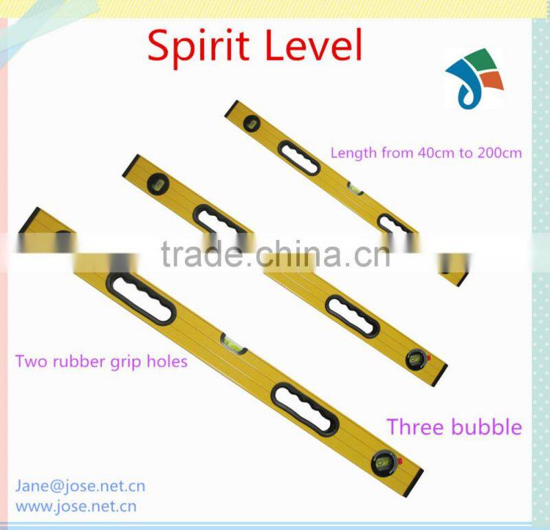 High accuracy aluminium spirit level