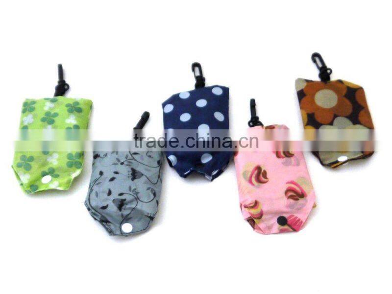 Reusable and Recyclable Folding Tote Bag with Snap Closure