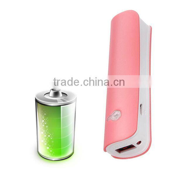 2600mAh Slim Mobile Power Bank Charger With LED Light for iphone