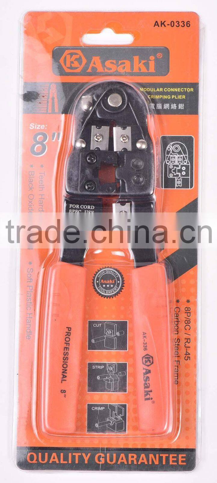 AK-0336 carbon steel 8P network crimping tool