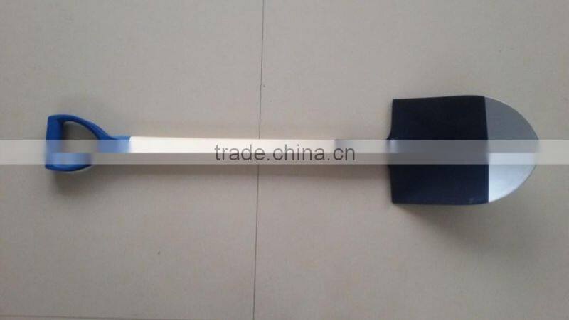 high quality low price wooden handle steel shovel S503