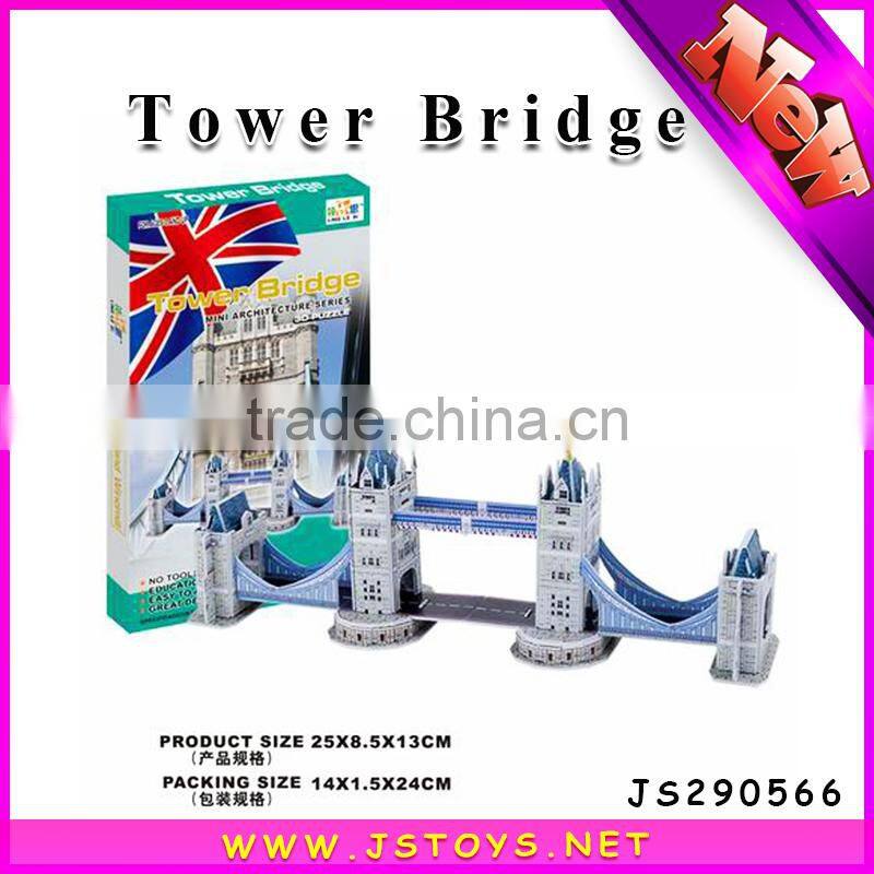 2015 new design world famous building 3d puzzle