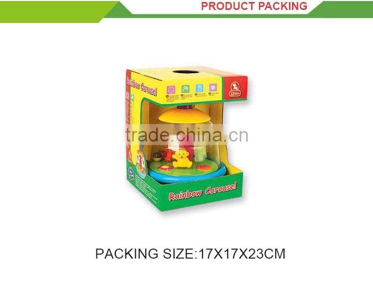 New product cartoon musical plastic mini house toy for baby