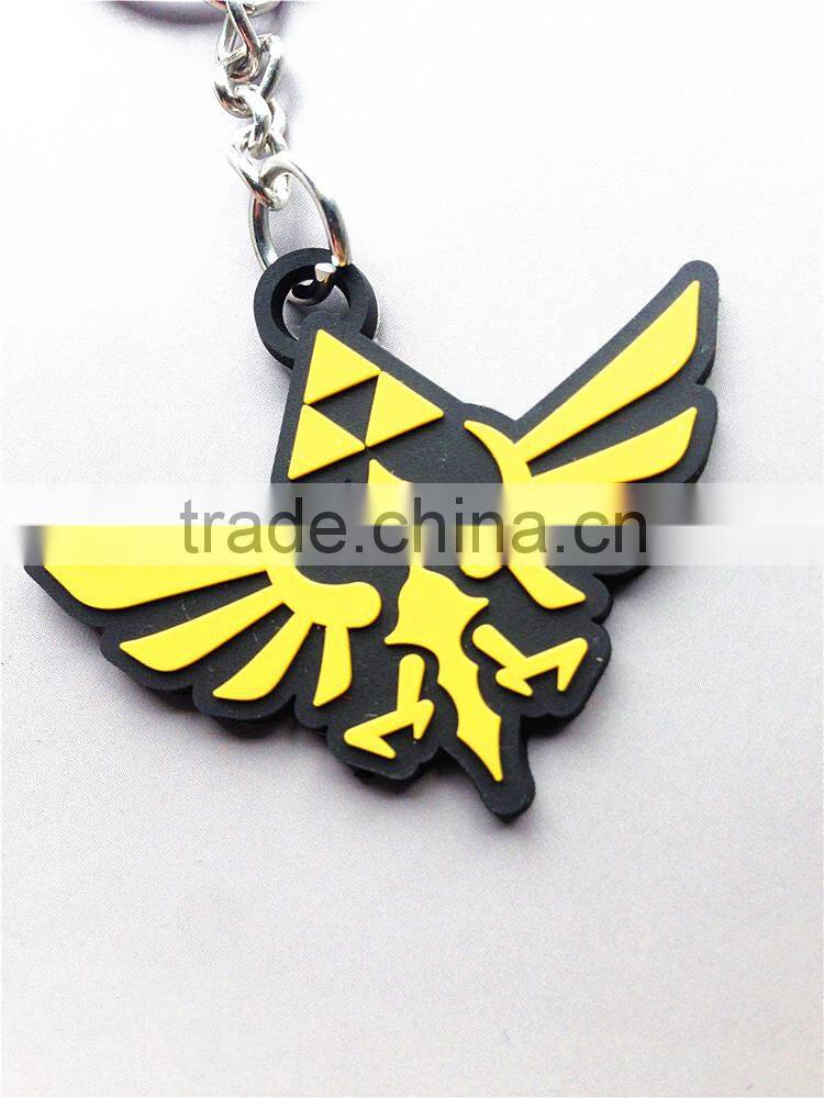 2016 custom low price plastic keychain 3d soft pvc keychain