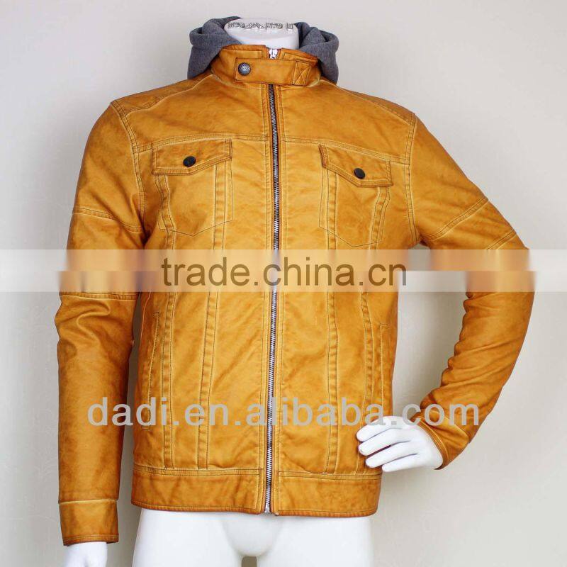 Fashion Leather Field Jacket