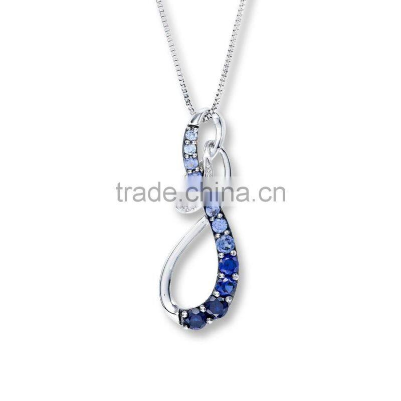 FANCY STONE! blue crystal accessories for necklace pendant/novel artist
