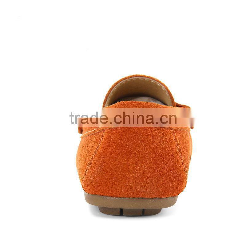 fashion boys casual shoes moccasin-gommino, slip-on genuine leather casual kid shoe loafers stylish made in china factory