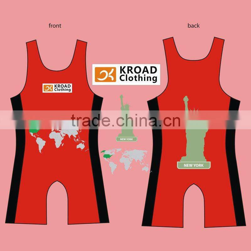2012 delicate active clothing wrestling singlets