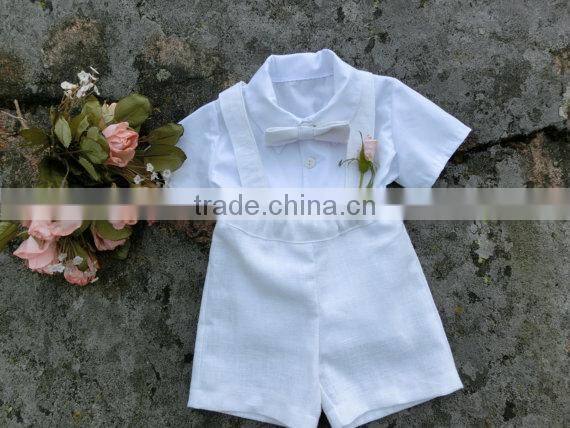 2017 new arrival Summer Children's Clothing Sets Wholesale Baby Clothes white shirt and shorts baby boy suits