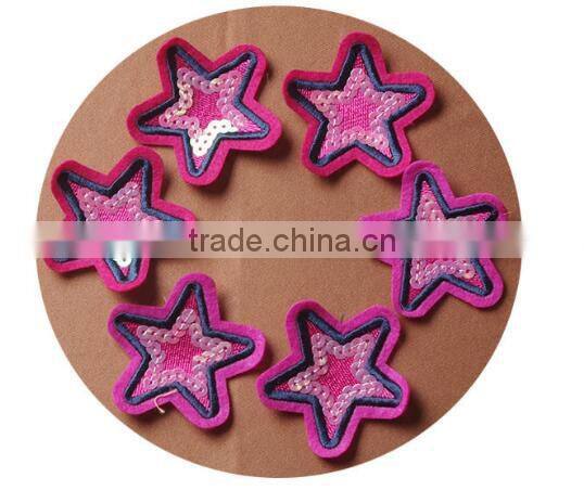 Wholesale high quality reversible sequin embroidery patch for garment