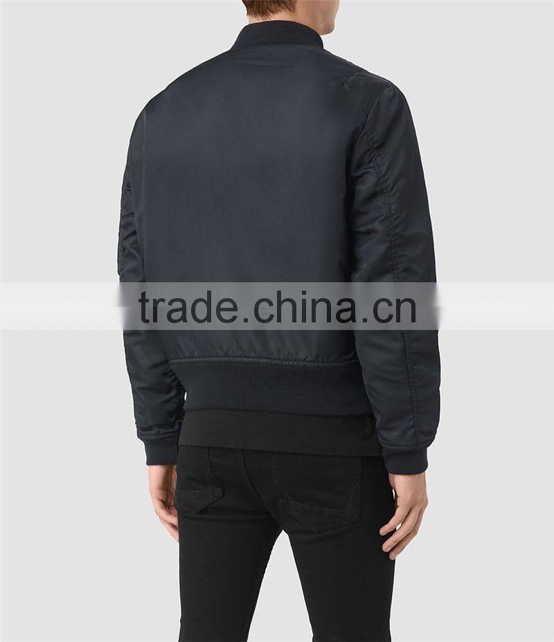 MGOO 2017 New Style Nylon Bomber Jacket For Men Long Sleeves Winter Jackets Custom Logos Fashion Tops