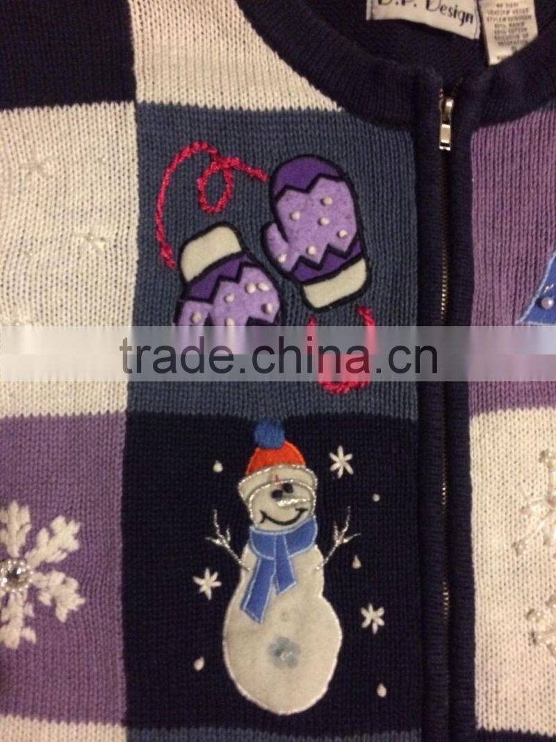 2016 ugly christmas sweater women cardigan sweater