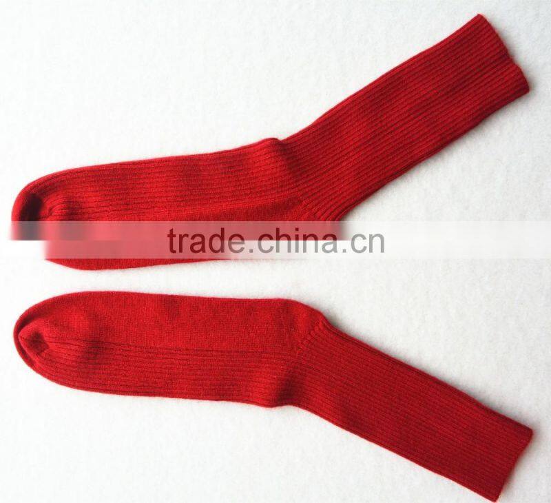 Alibaba China wholesale mens long cashmere flat and rib knit socks