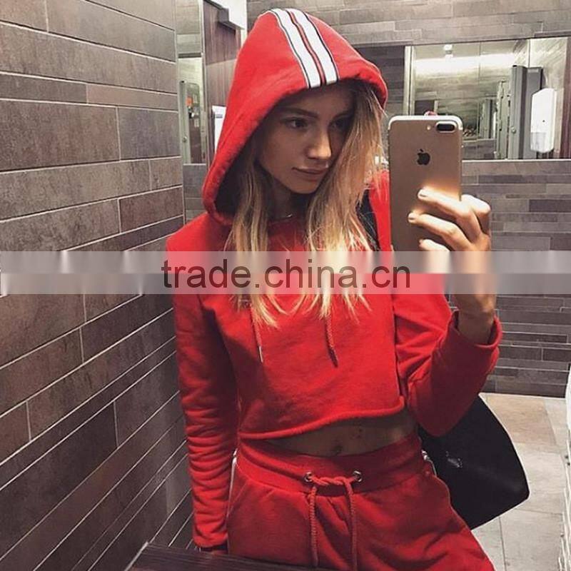 Latest Fashion Clothing Streetwear Sportswear Plain Hoodies Long Pants 2 Piece Set Tracksuit