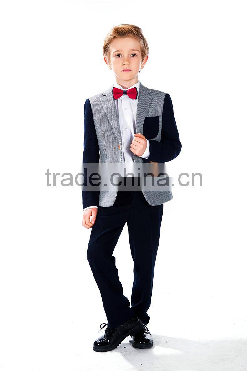 2016 style ELPA cotton gray hot sale Plus size cheap Kids Blazer