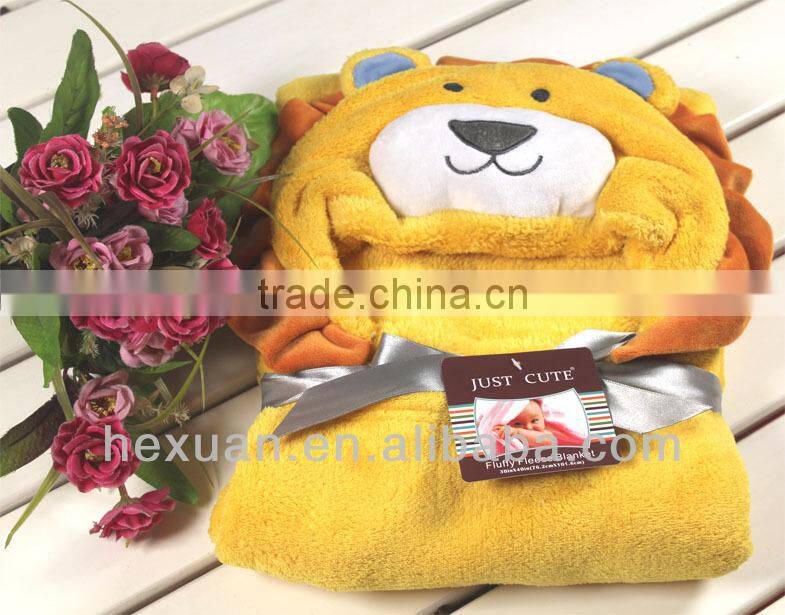 Many designs stocked or OEM Baby bath towel/ newborn animal model towel