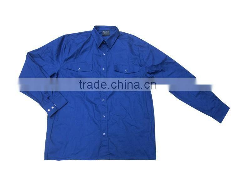 Wholesale long sleeve cotton work shirts for men
