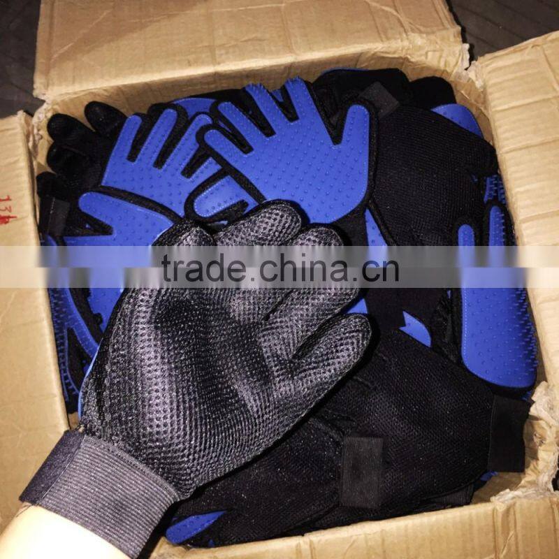 2017 FASHION Cleaning Bath Gloves,Silicone Pet Grooming Glove Brush