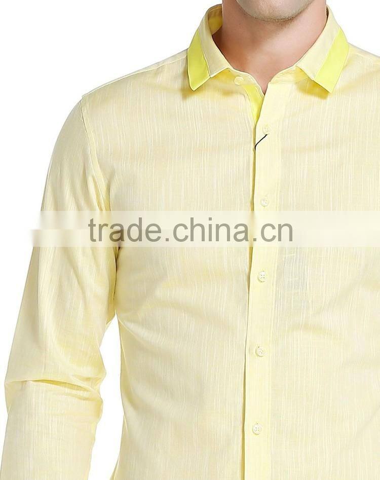 Latest fashion men casual shirts linen men shirts