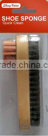 Different color and size Shoe Brush packed in blister card