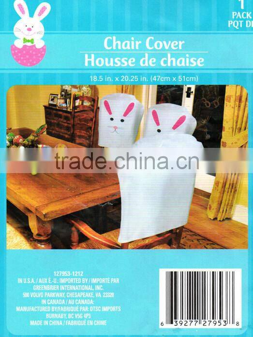 SET-4 White Felt EASTER BUNNY & RABBIT CHAIR COVER