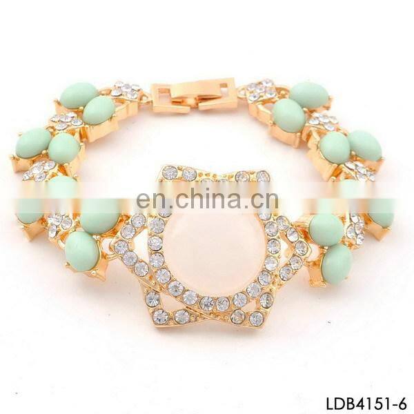 Pineapple charm elastic cord bracelet