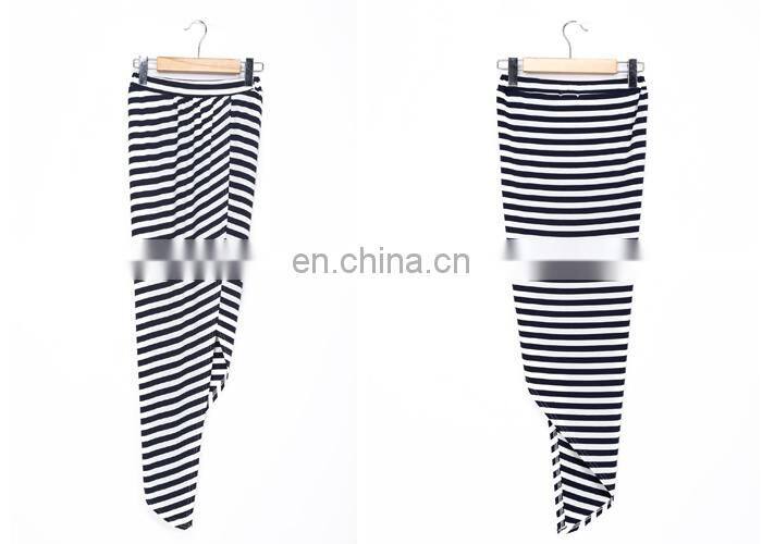 Stripe skirt Long sexy tight skirt for women Sexy half skirt girl