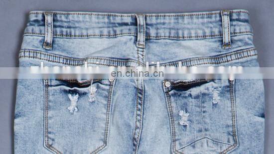 Wholesale Cheap Women Stylish Denim Pants From Chinese Factory
