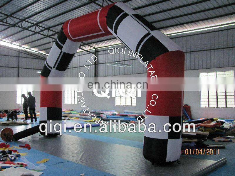 Cream-coloured Car Advertising Inflatable Arch in Service Equipment