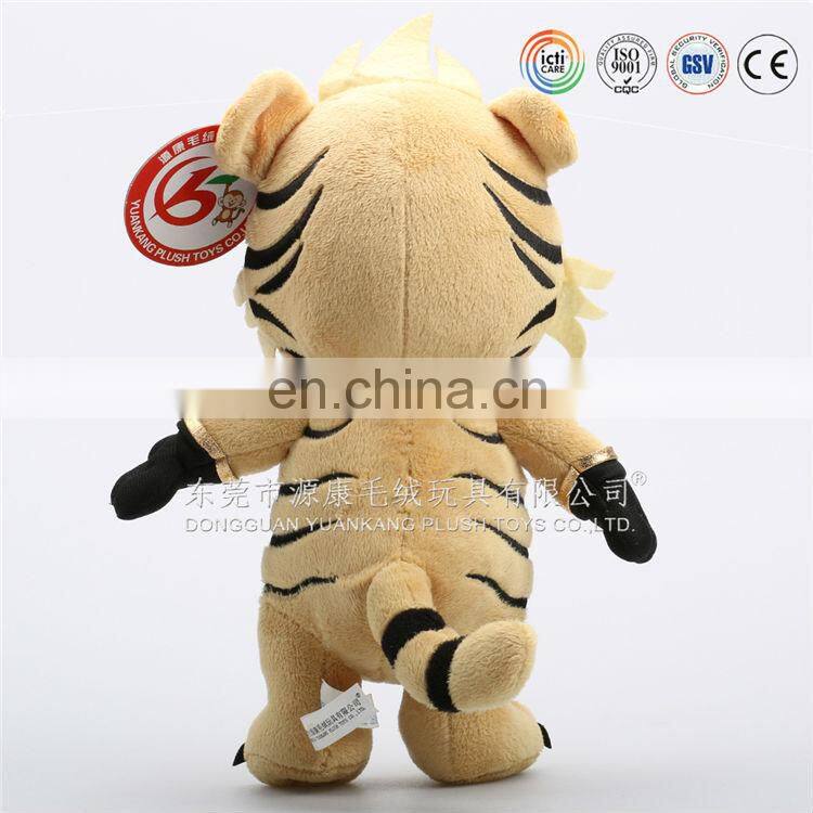 China manufacturer lifelike custom plush toys tiger